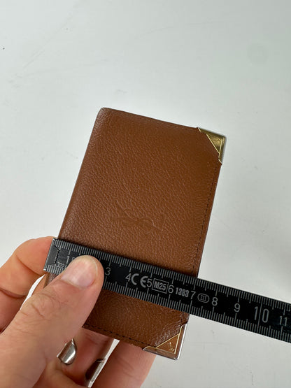 Vintage Yves Saint Laurent Bifold Cardholder Leather Tan