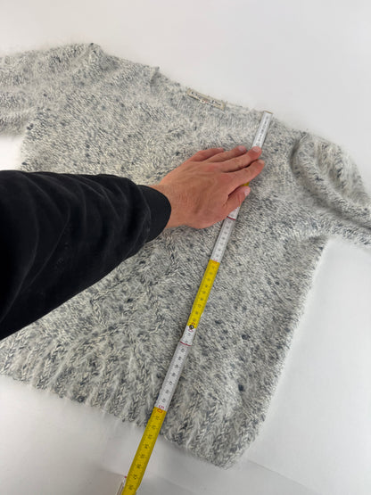 Vintage Dior Fur sweater White