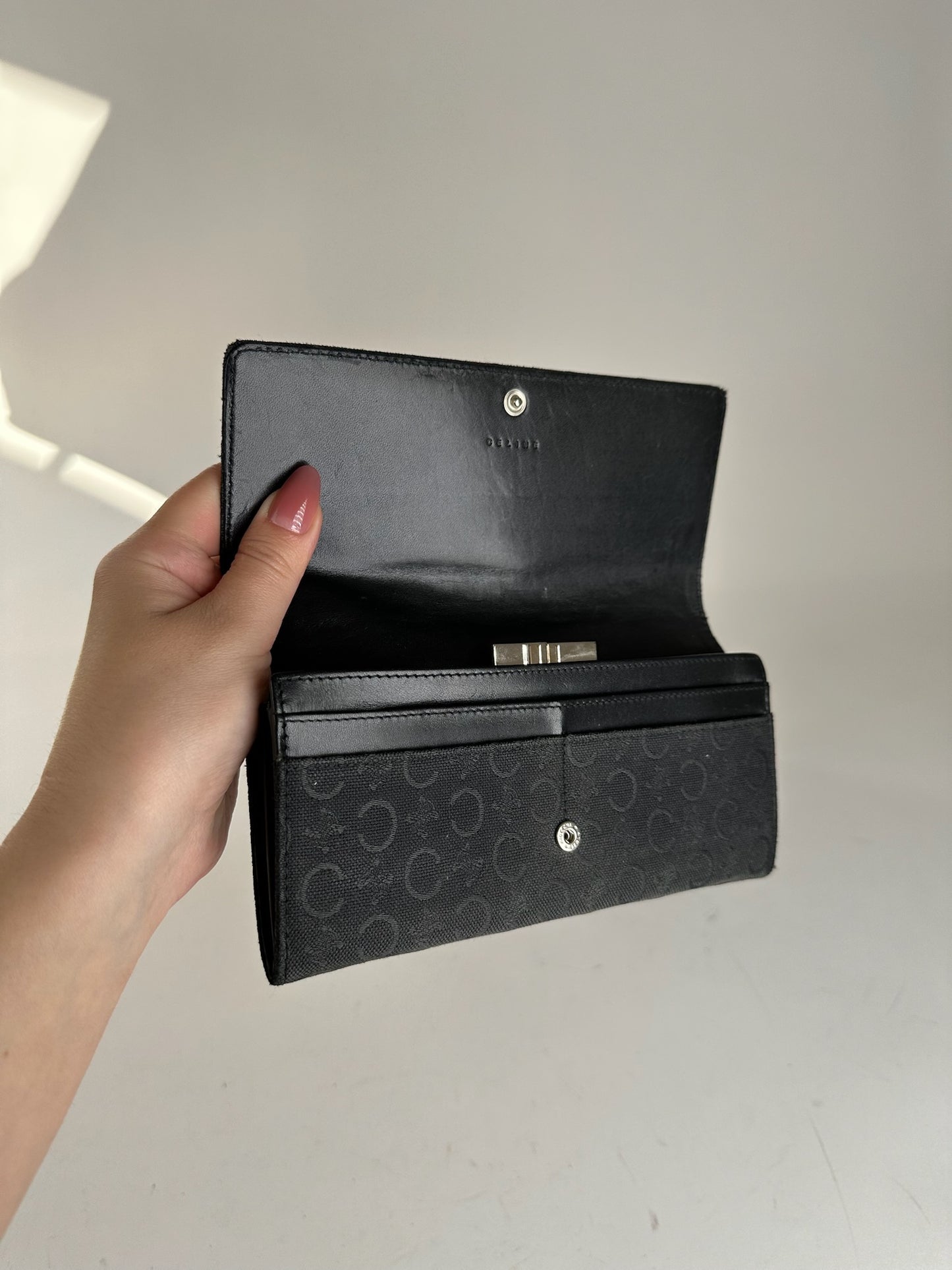 Vintage Celine Macadam Wallet black