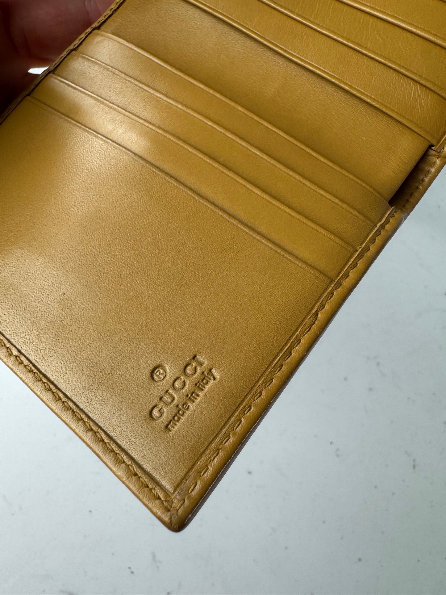 Vintage Gucci Suede Leather Jackie Wallet Pink Brown