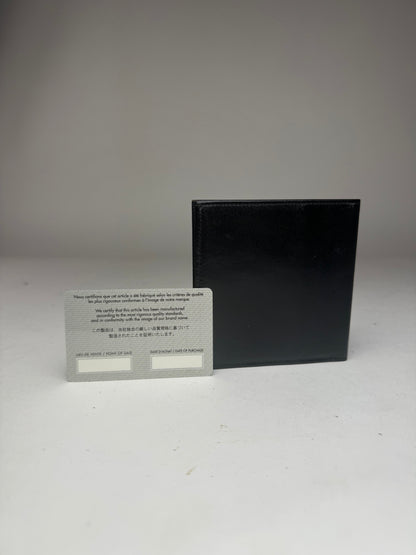 Vintage Dior Flapable Leather Wallet Black