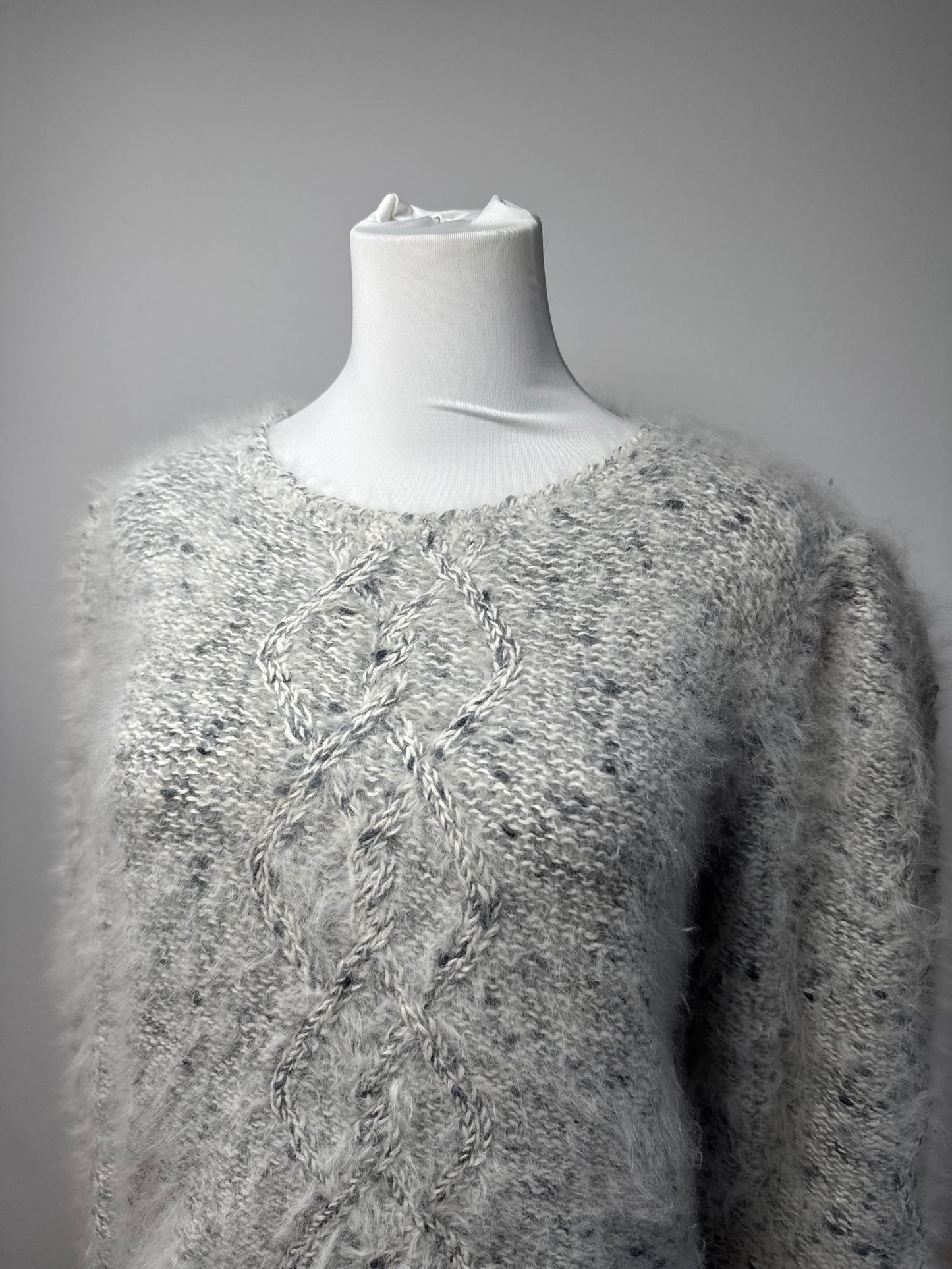 Vintage Dior Fur sweater White