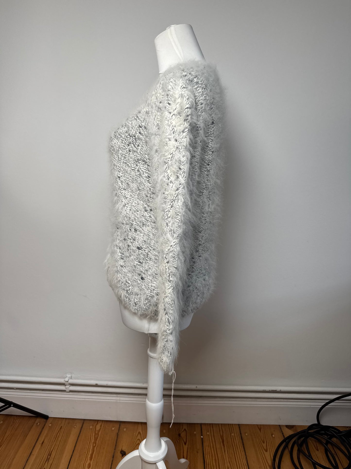 Vintage Dior Fur sweater White