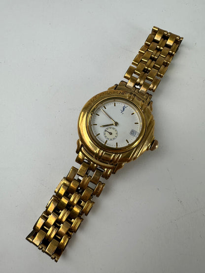Vintage Yves Saint Laurent Gold-Tone Ladies Watch