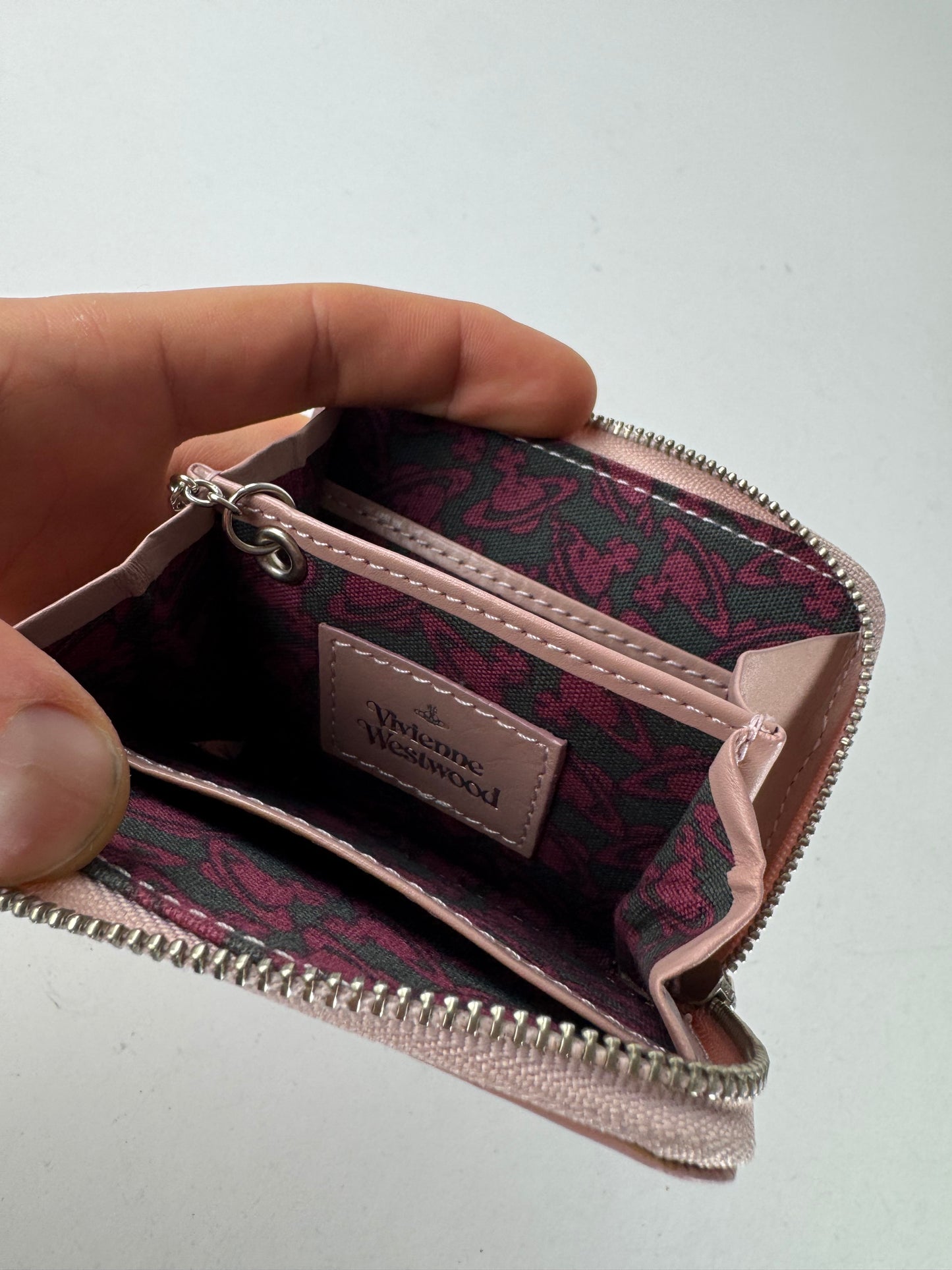 Vintage Vivienne Westwood Leather Card Holder Pink
