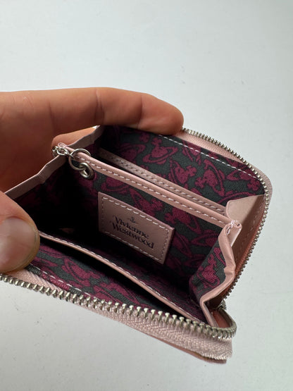 Vintage Vivienne Westwood Leather Card Holder Pink