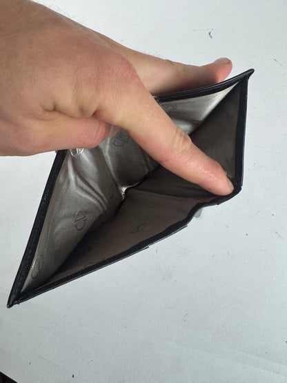 Vintage Dior Flapable Leather Wallet Black