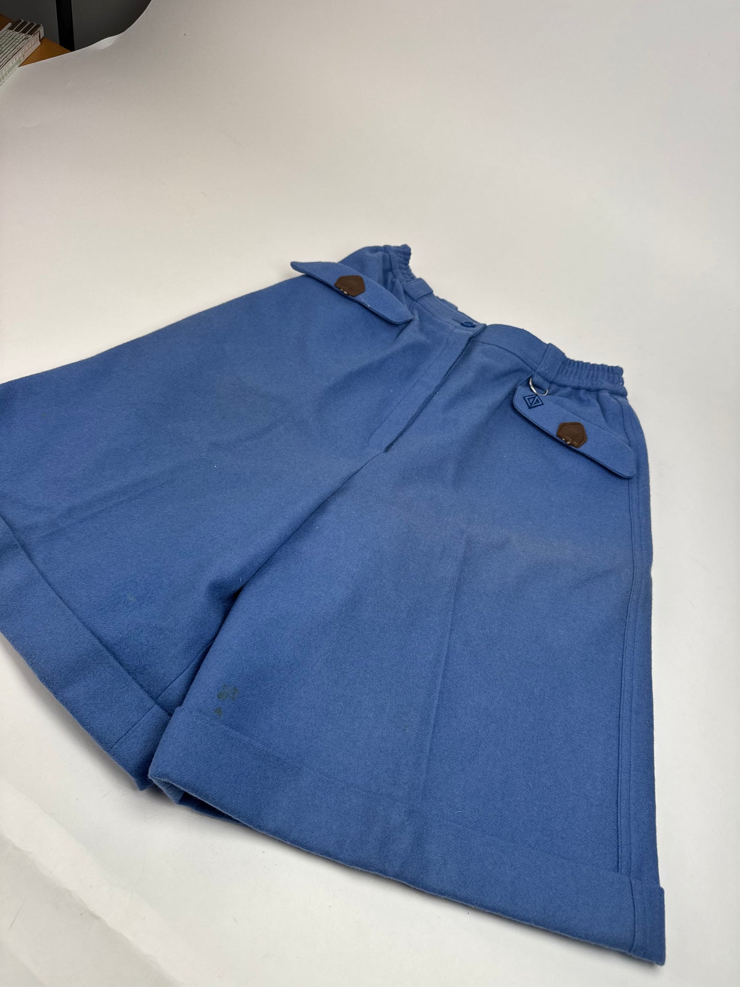 Vintage Dior Wool Shorts M Blue