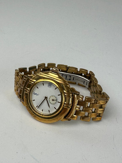 Vintage Yves Saint Laurent Gold-Tone Ladies Watch