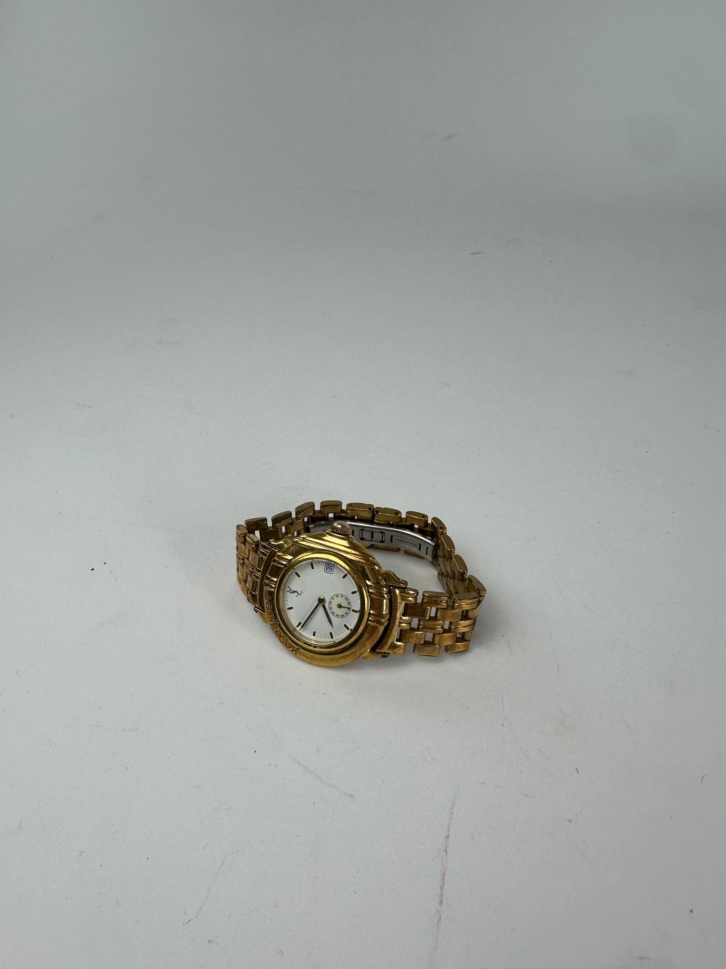 Vintage Yves Saint Laurent Gold-Tone Ladies Watch