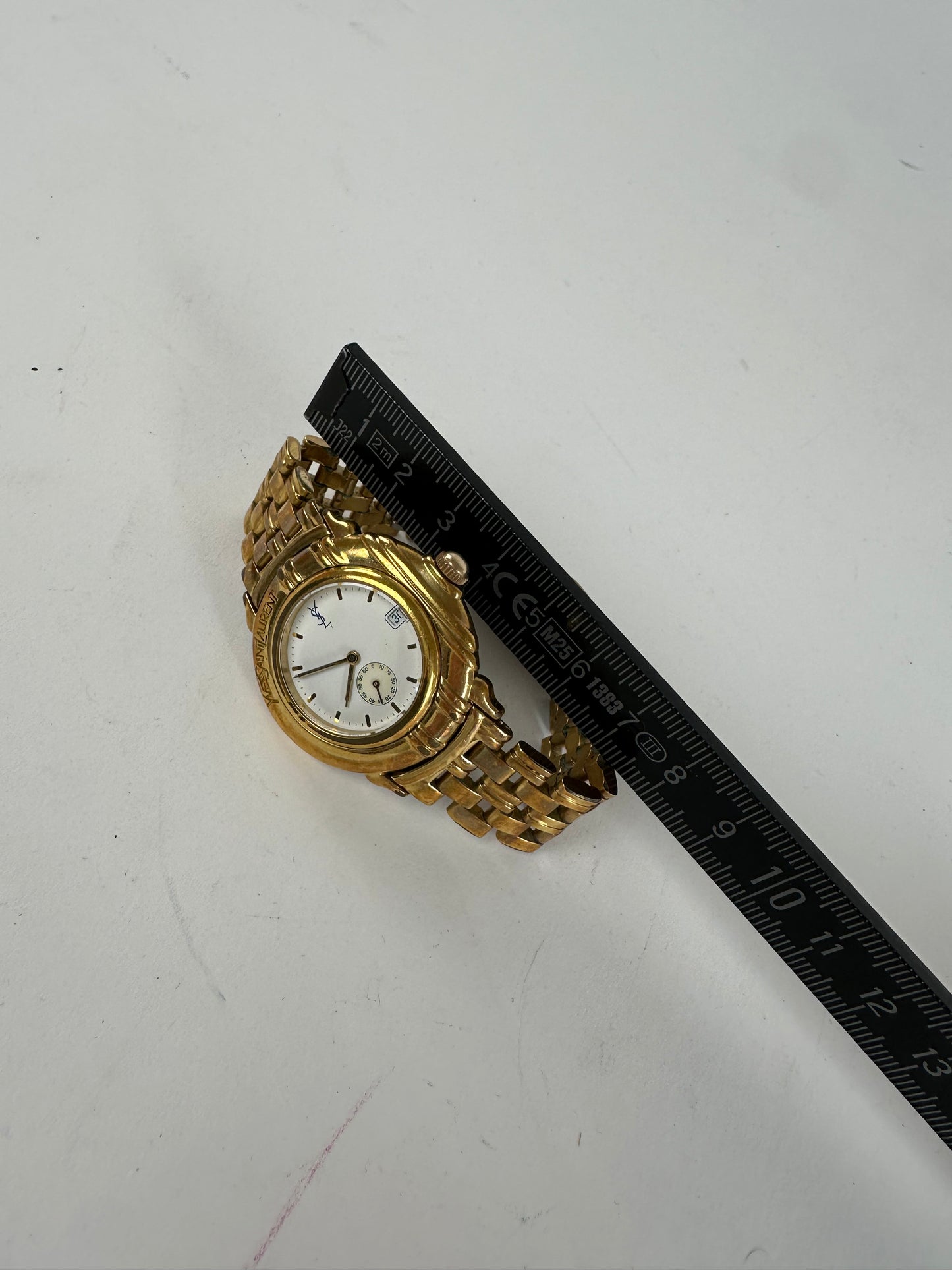 Vintage Yves Saint Laurent Gold-Tone Ladies Watch