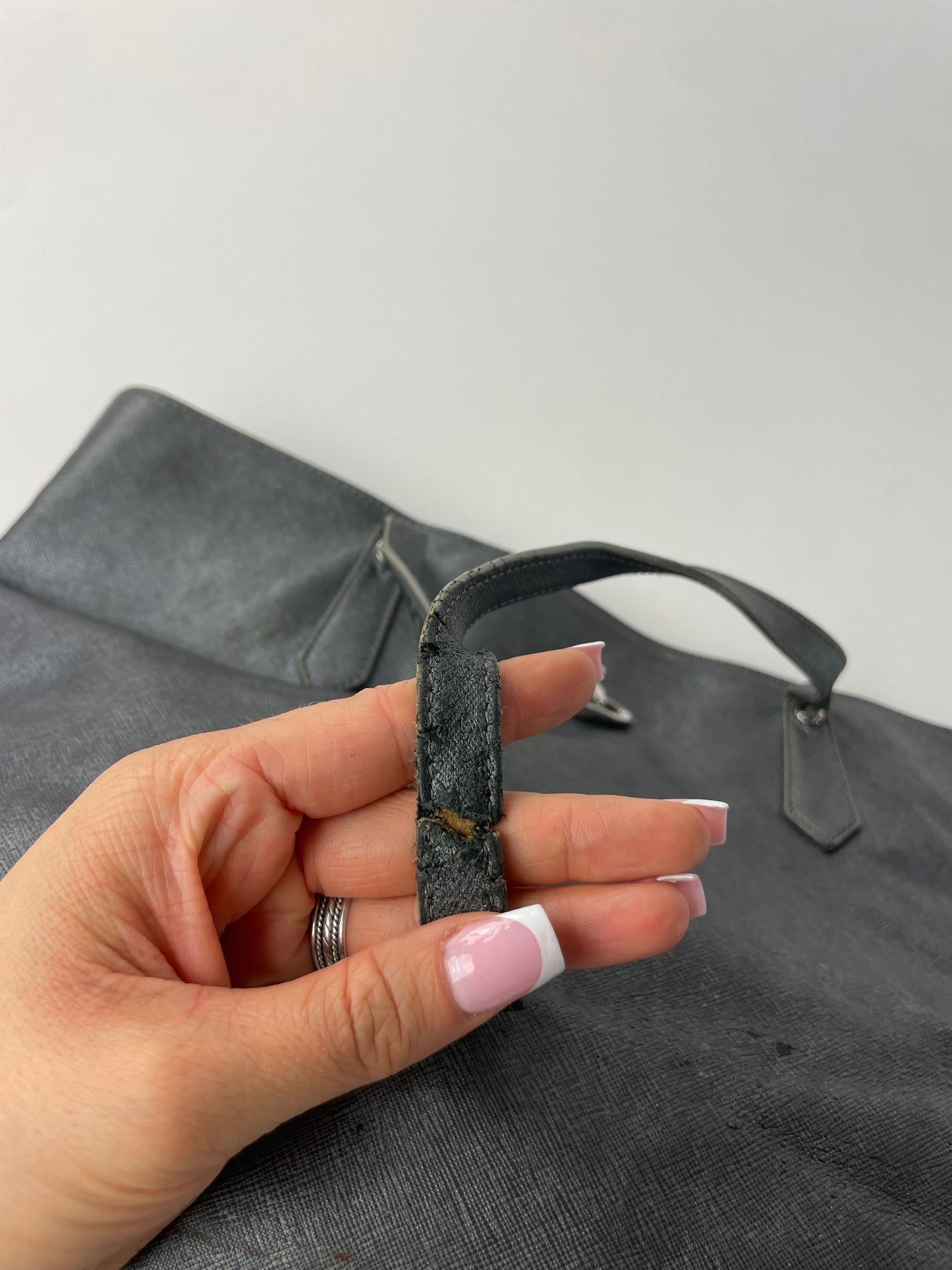 Vintage Vivienne Westwood Leather Handbag Anthracite