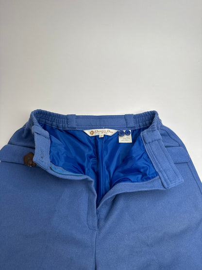 Vintage Dior Wool Shorts M Blue