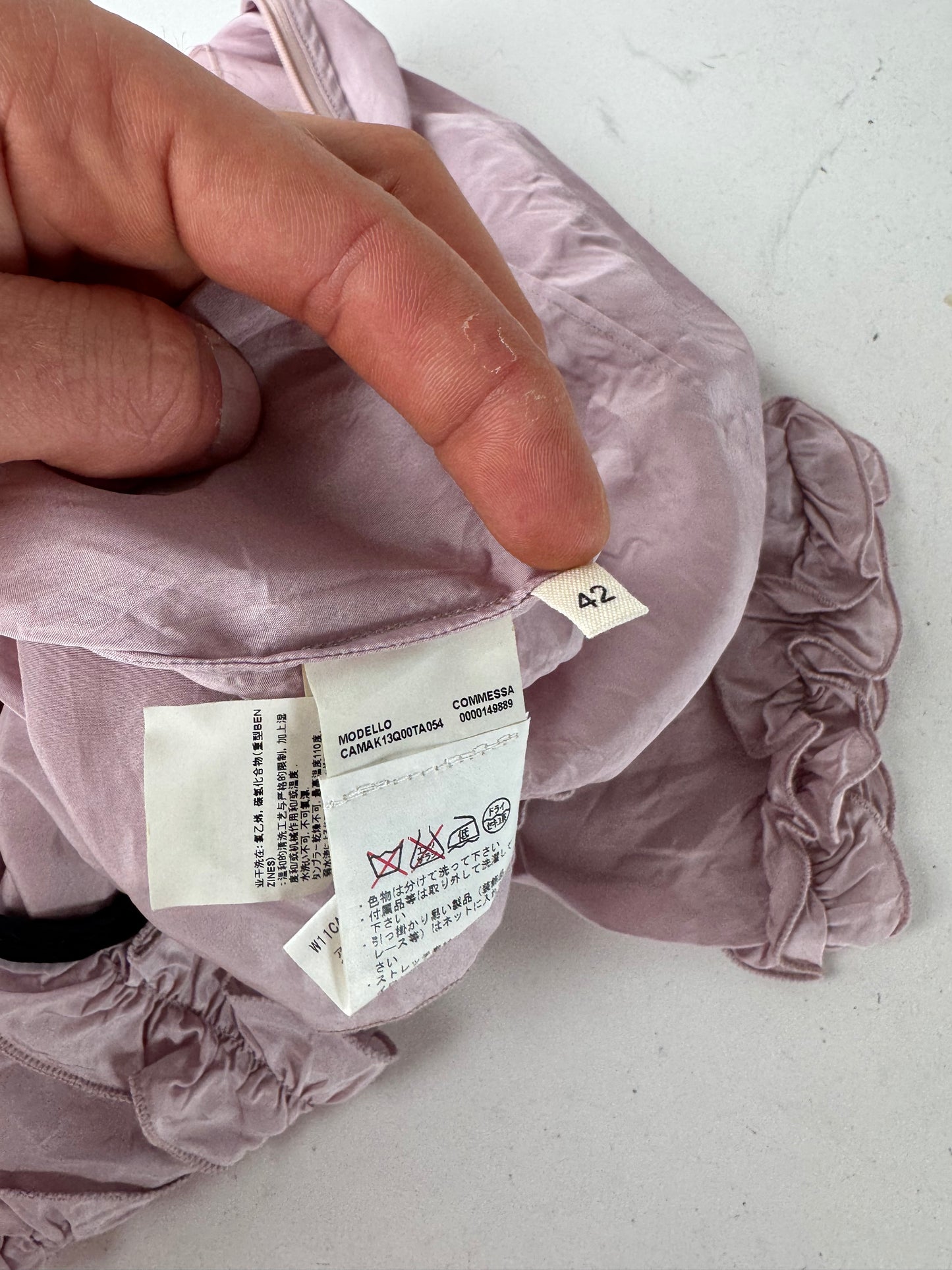 Vintage Marni Purple Silk Top L