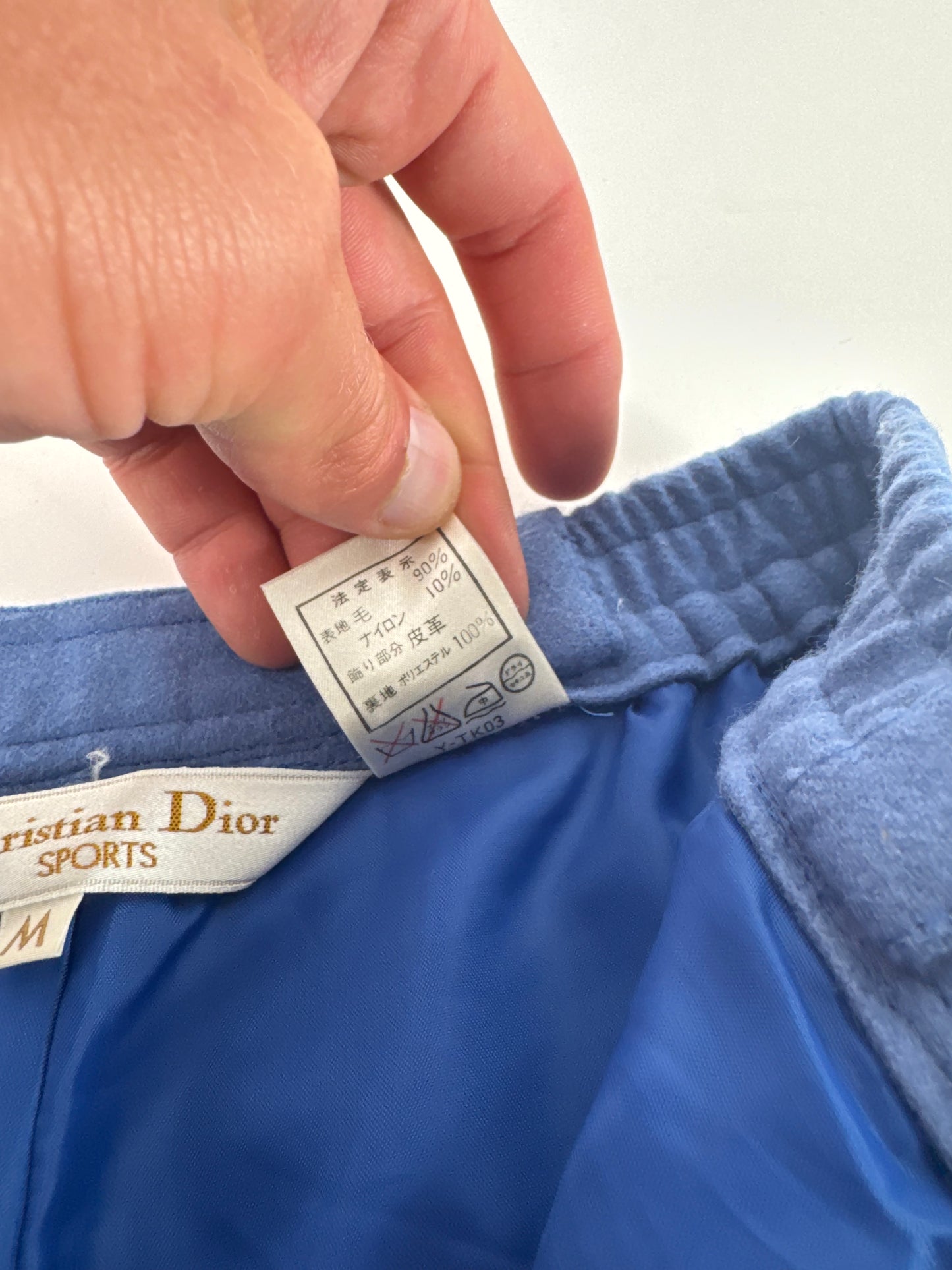Vintage Dior Wool Shorts M Blue