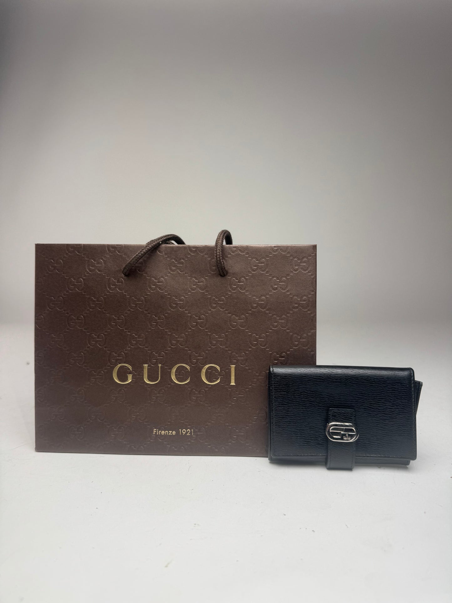 Vintage Gucci Leather Cardholder Black