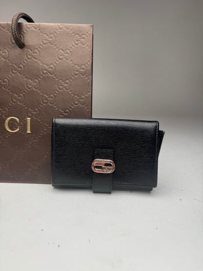 Vintage Gucci Leather Cardholder Black