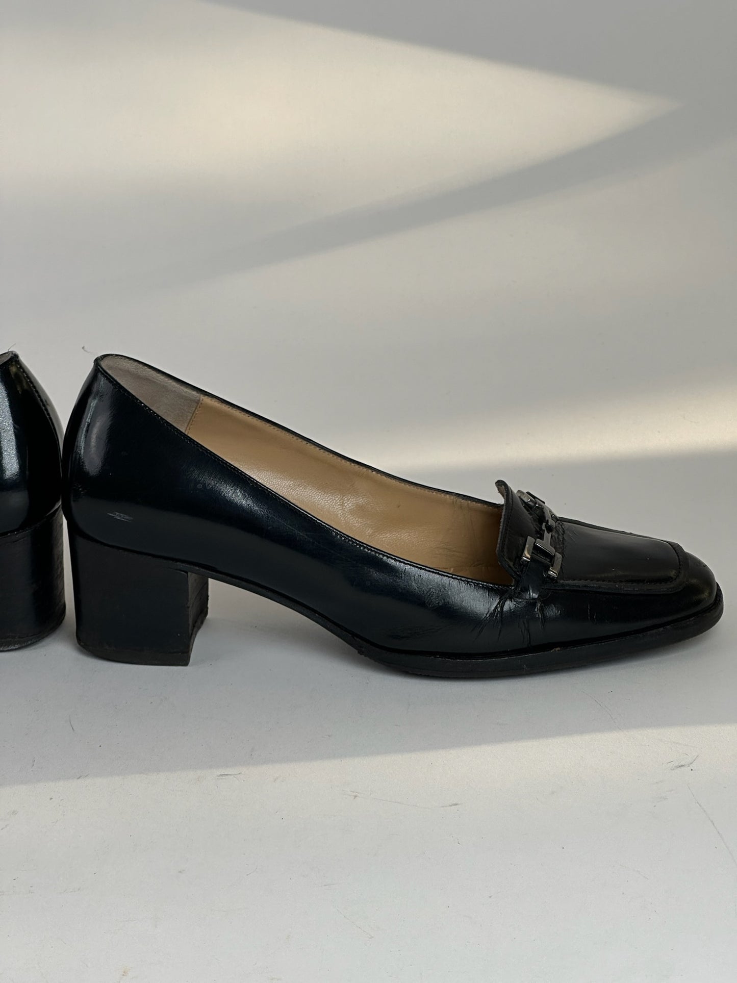 Vintage Gucci Leather pumps black 38C