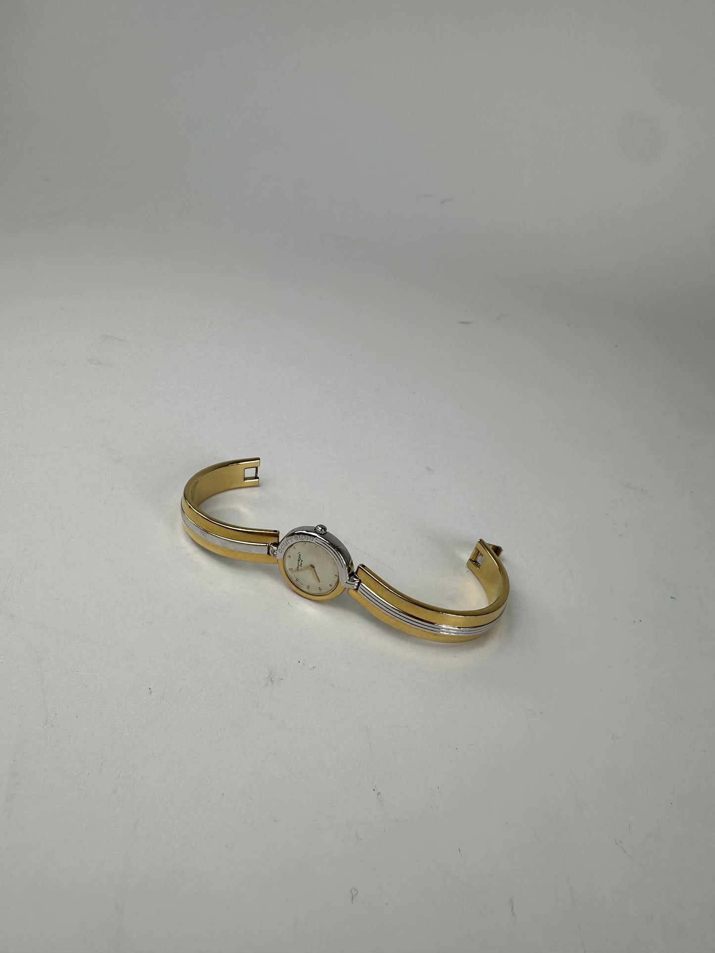 Vintage Courreges Paris Two-Tone Bangle Watch