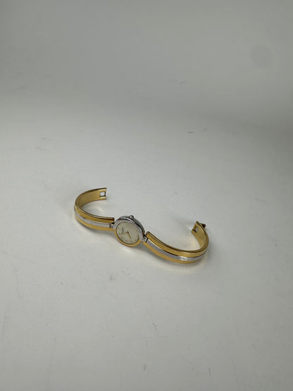 Vintage Courreges Paris Two-Tone Bangle Watch