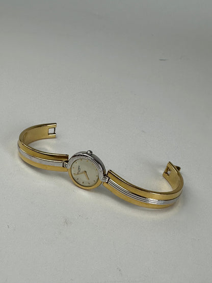 Vintage Courreges Paris Two-Tone Bangle Watch