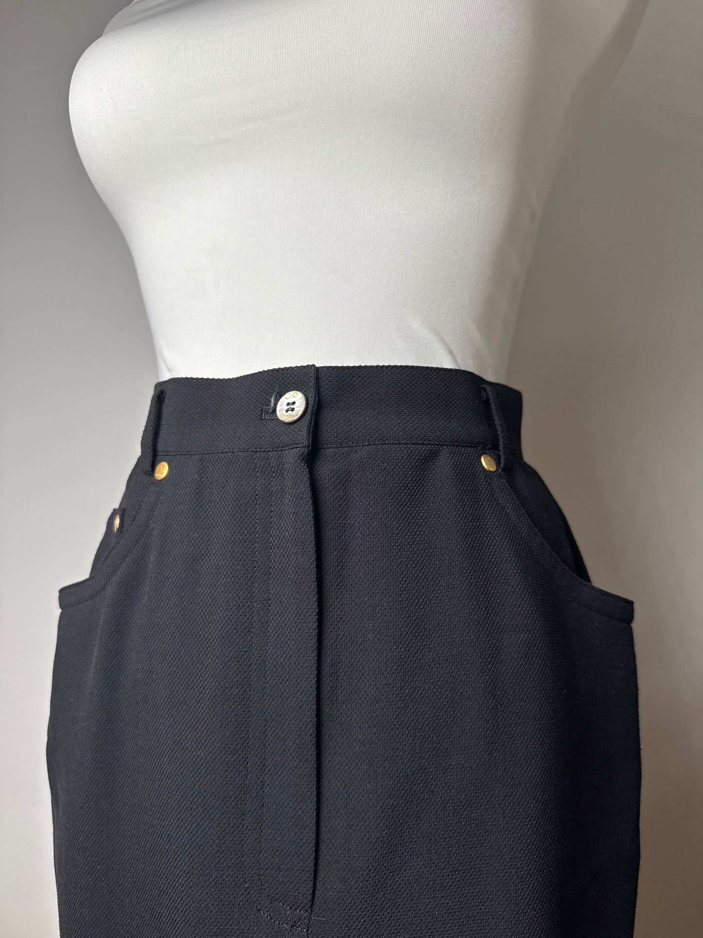 Vintage Dior Skirt Black M
