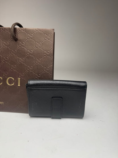 Vintage Gucci Leather Cardholder Black