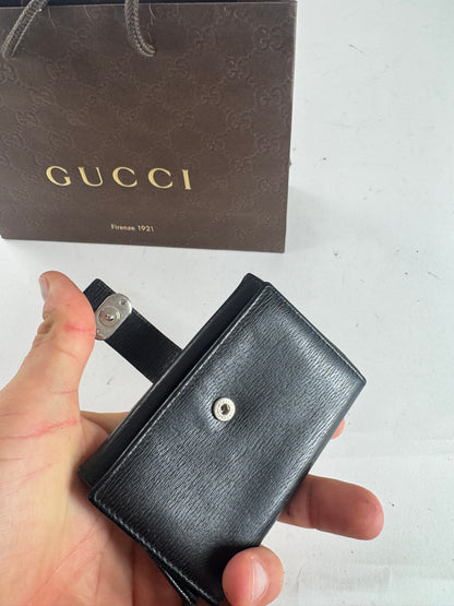 Vintage Gucci Leather Cardholder Black