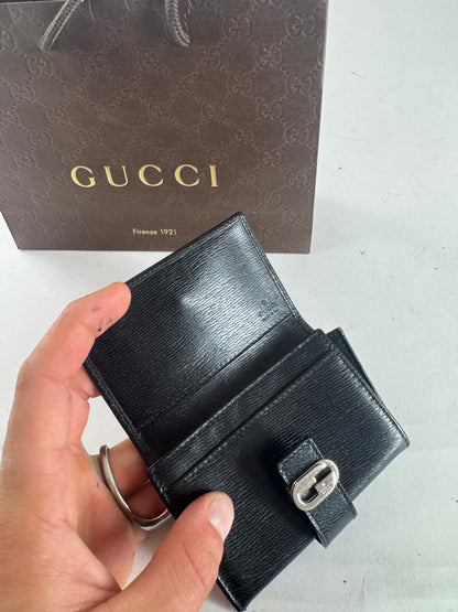 Vintage Gucci Leather Cardholder Black