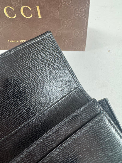 Vintage Gucci Leather Cardholder Black