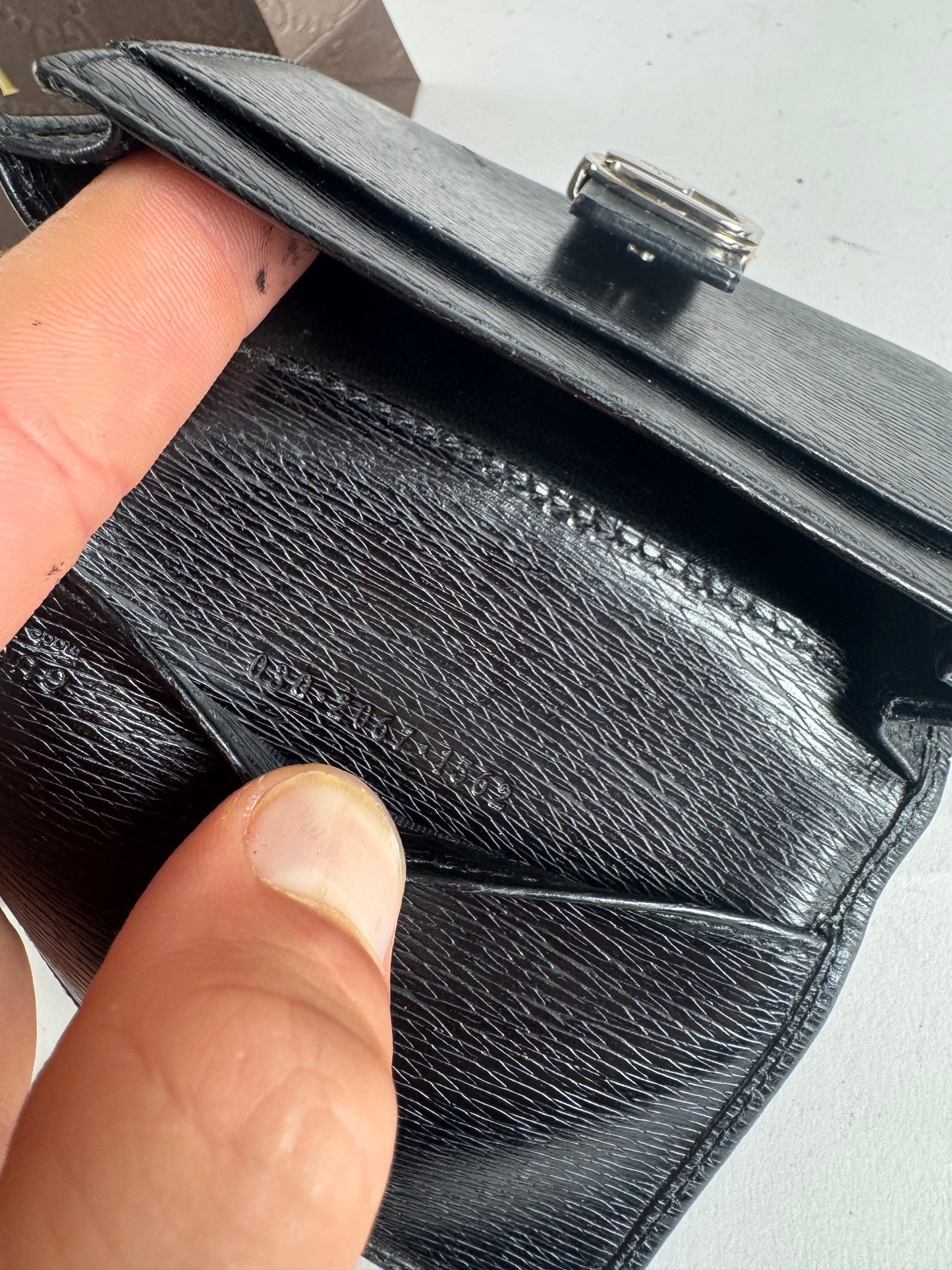 Vintage Gucci Leather Cardholder Black