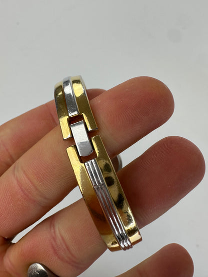 Vintage Courreges Paris Two-Tone Bangle Watch