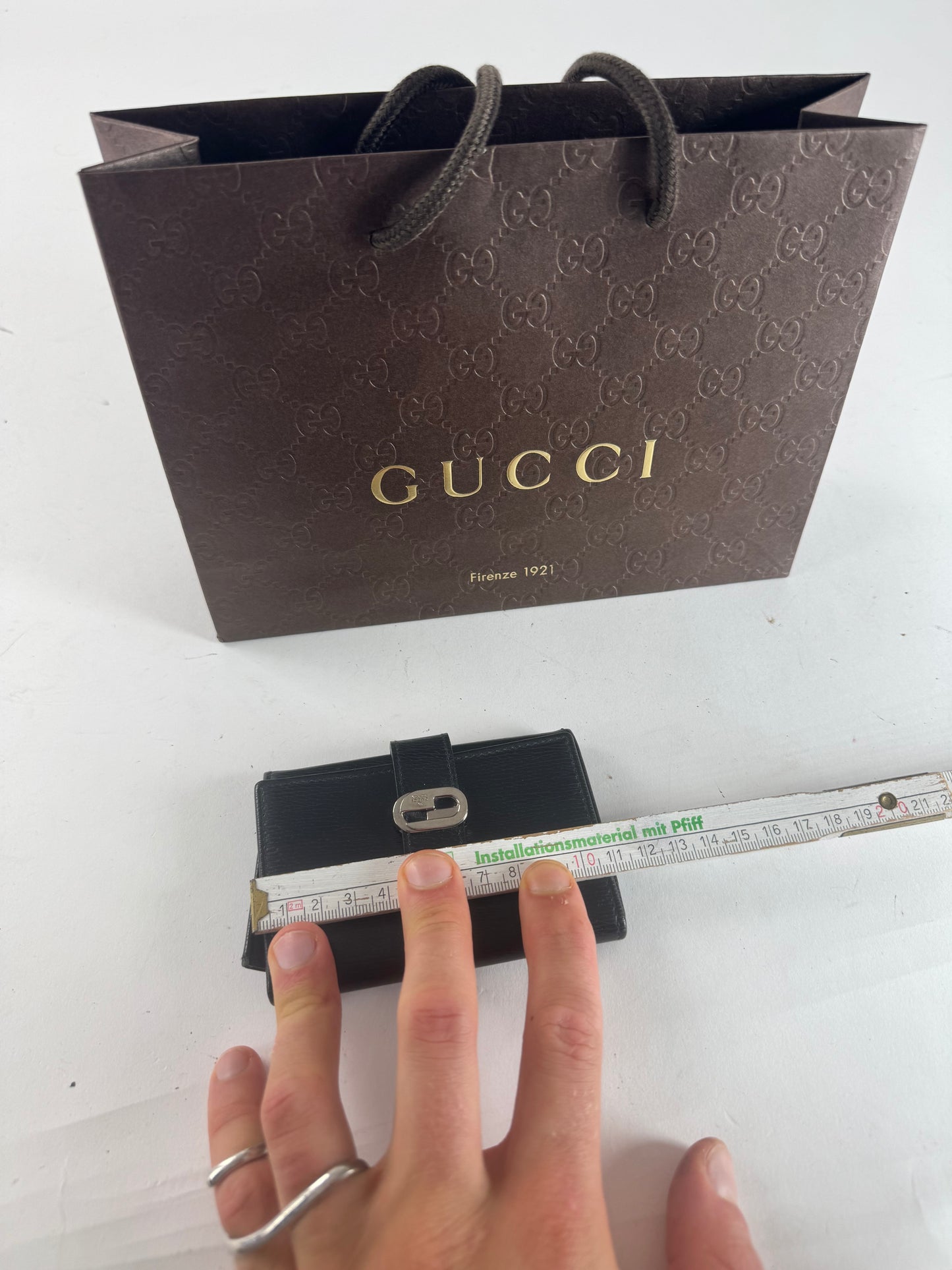 Vintage Gucci Leather Cardholder Black