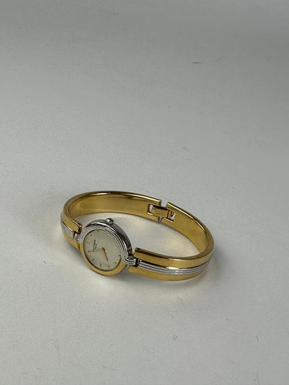 Vintage Courreges Paris Two-Tone Bangle Watch