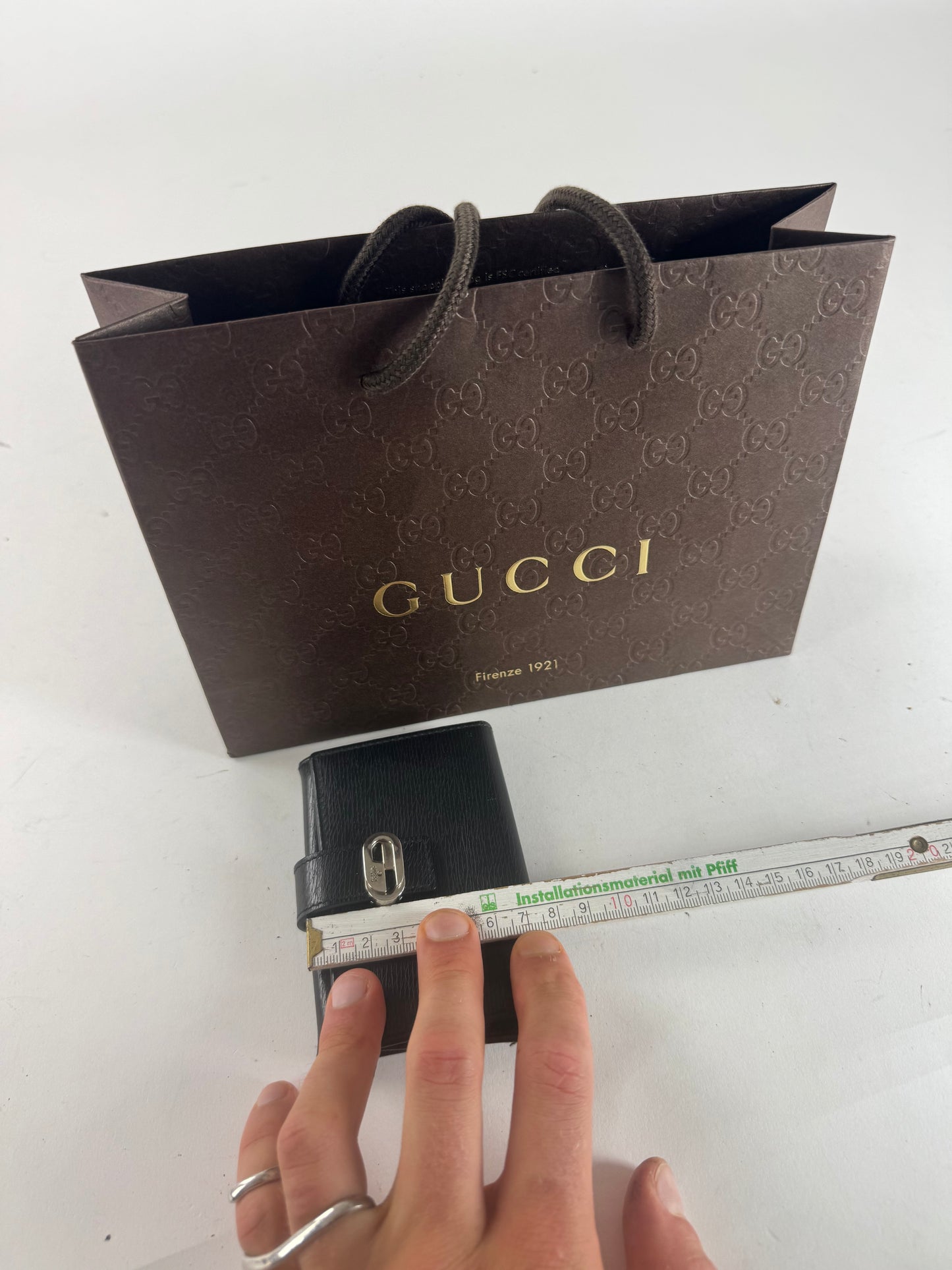 Vintage Gucci Leather Cardholder Black