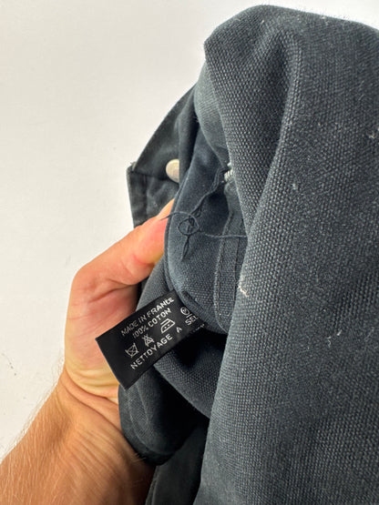 Sac à bandoulière vintage Hermès en toile noire