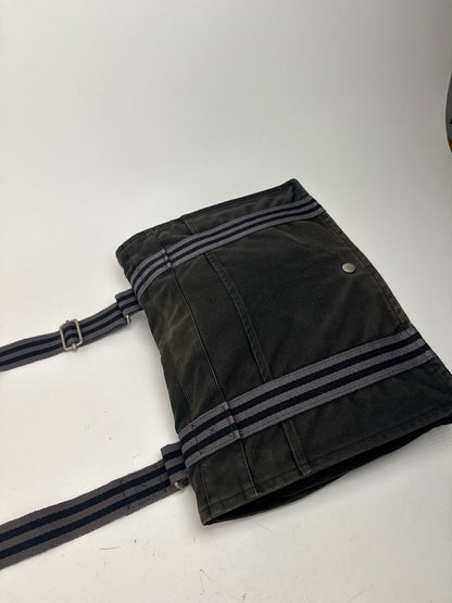 Sac à bandoulière vintage Hermès en toile noire