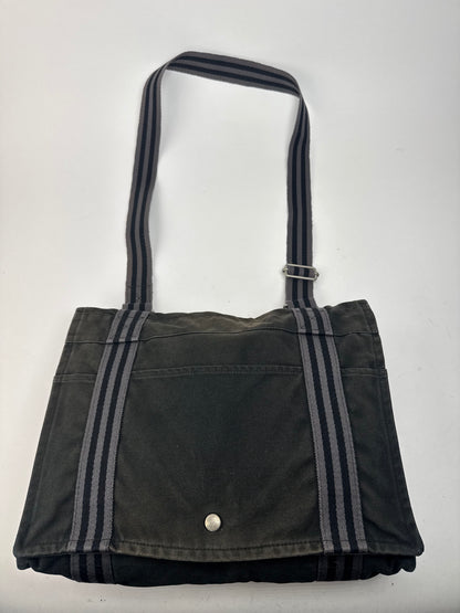 Sac à bandoulière vintage Hermès en toile noire