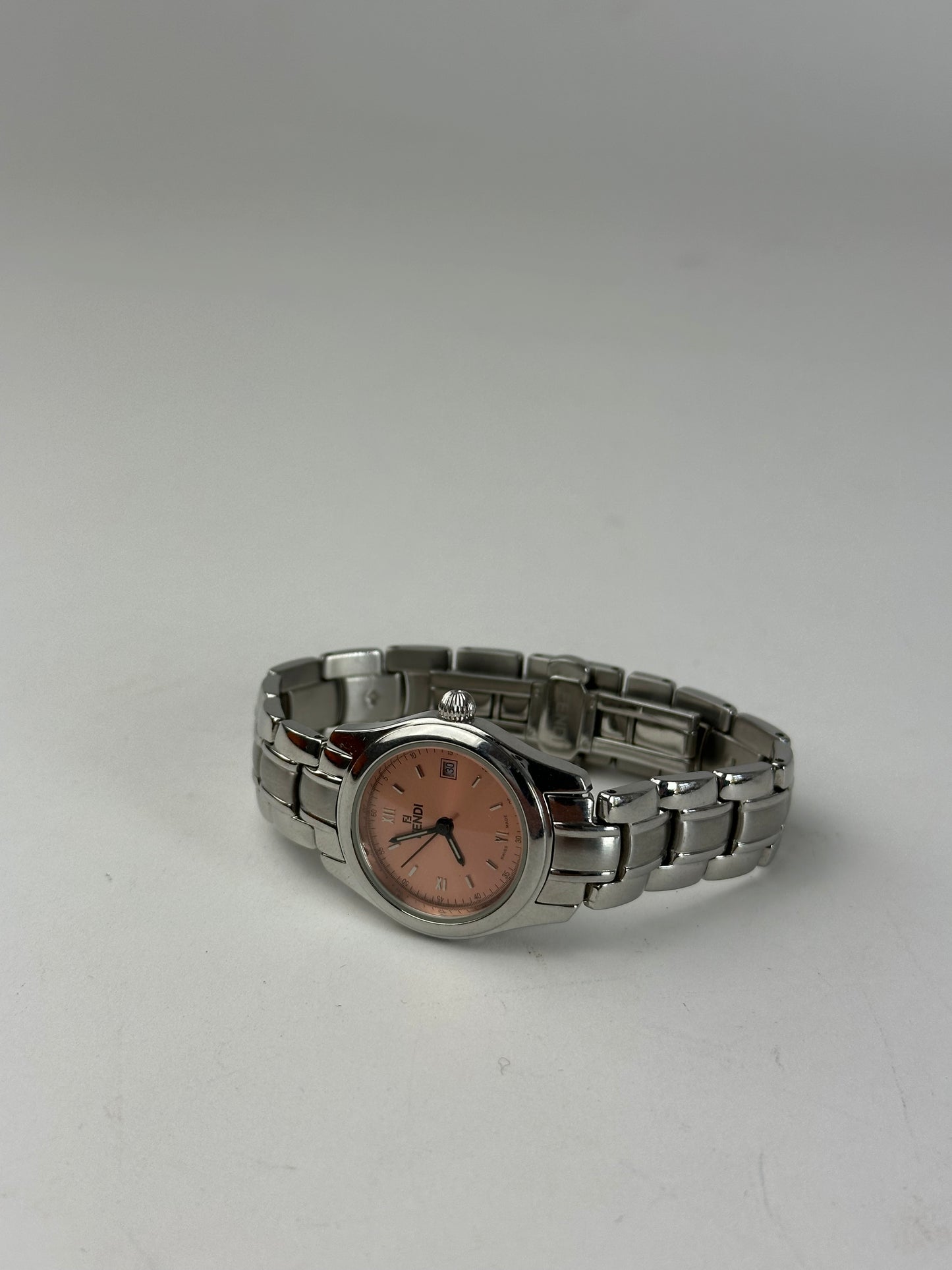 Vintage Fendi Orologi Ladies Quartz Watch Silver
