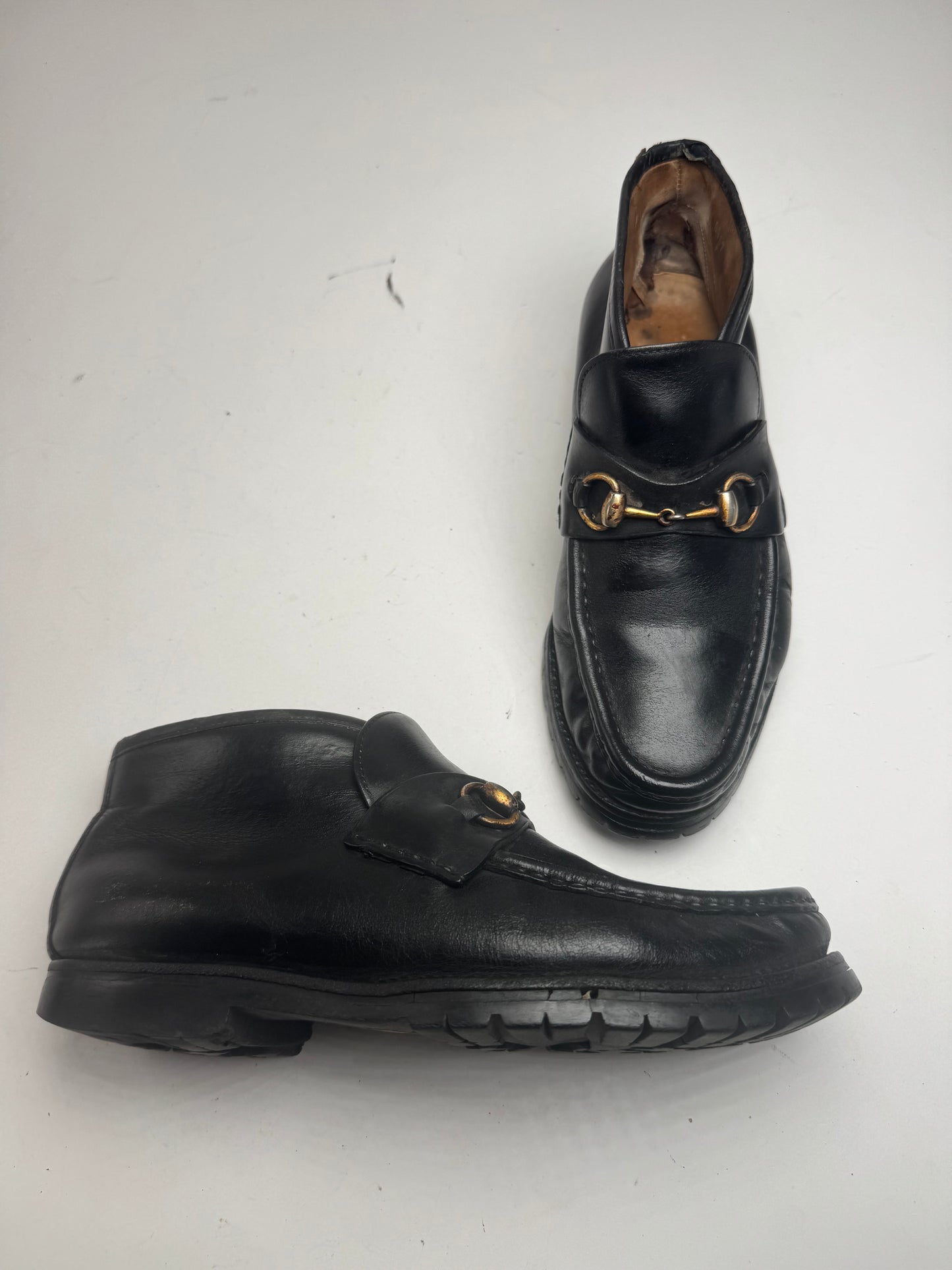 Vintage Gucci Leather Boots Black EU41