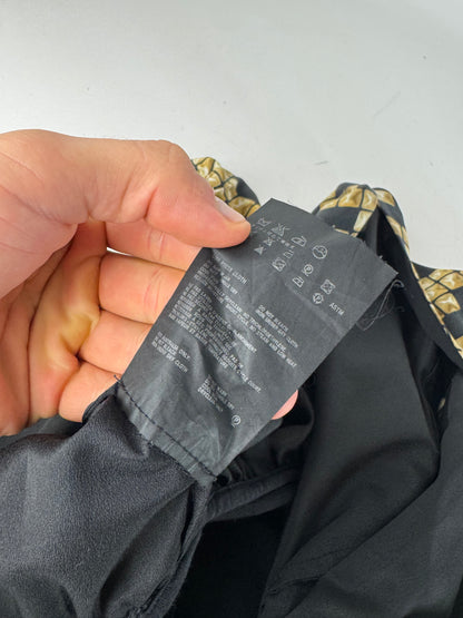 Vintage Alexander Wang Silk Midi Dress Black Gold L