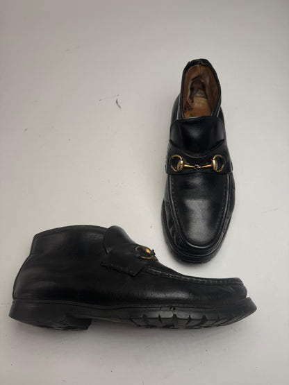 Vintage Gucci Leather Boots Black EU41