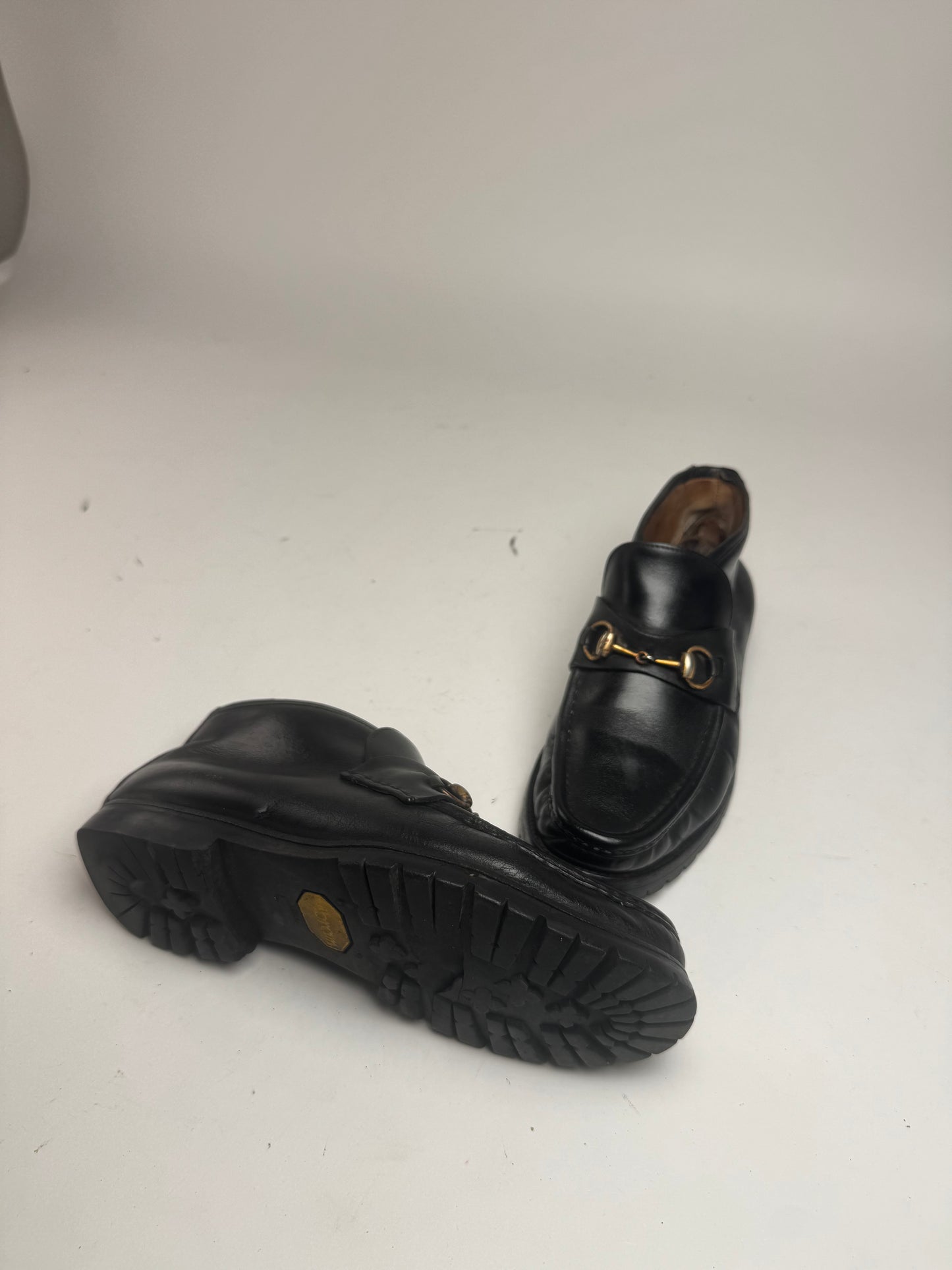 Vintage Gucci Leather Boots Black EU41