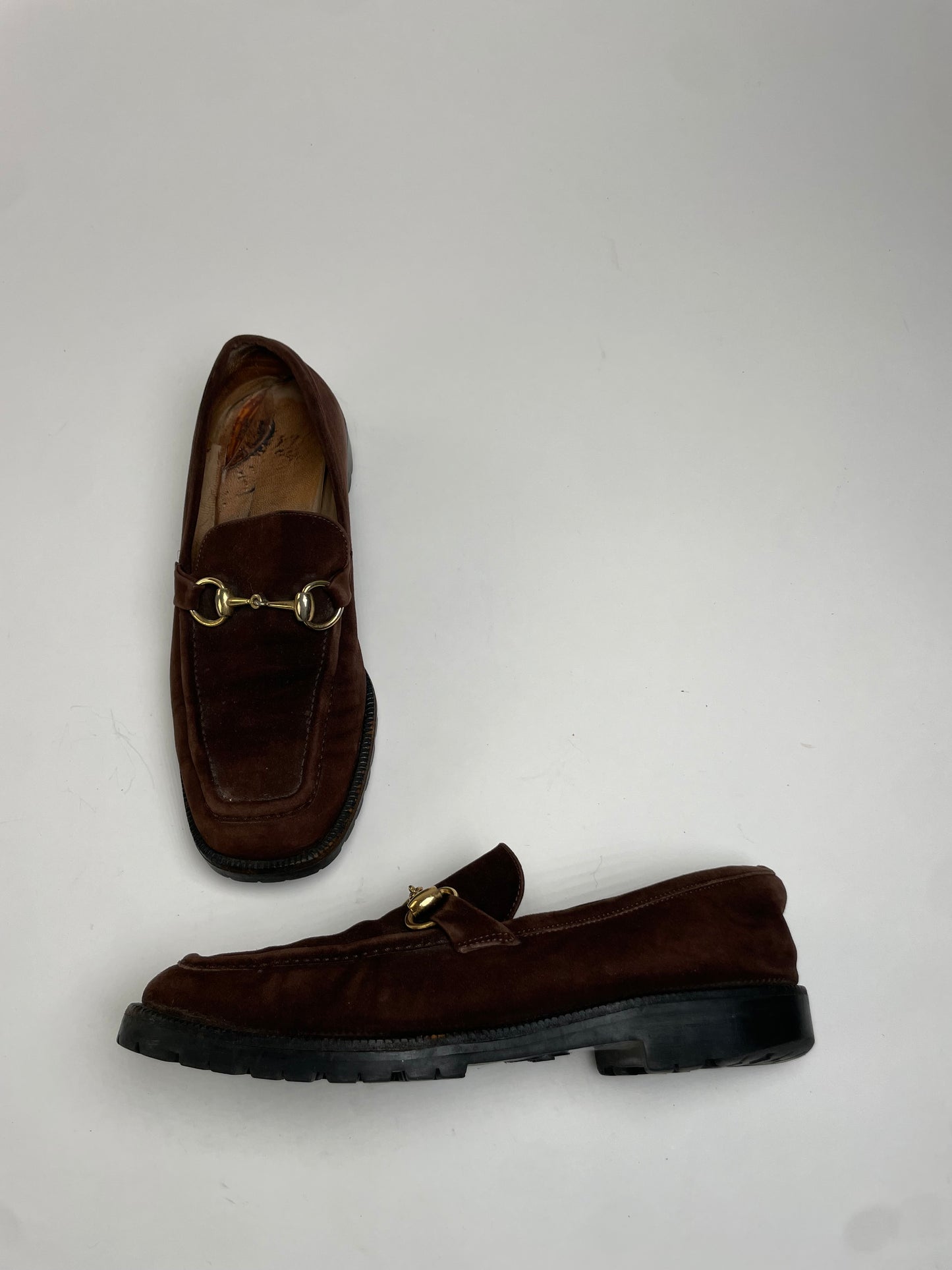 Vintage Gucci Suede Horsebit Men’s Loafer Brown