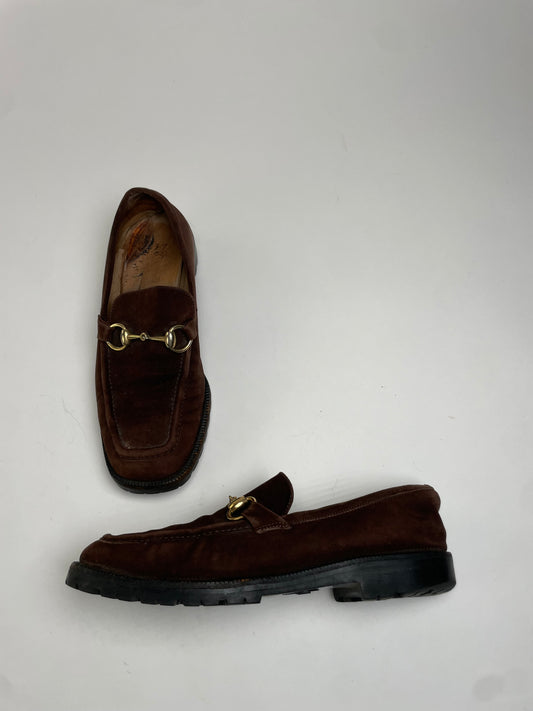 Vintage Gucci Suede Horsebit Men’s Loafer Brown