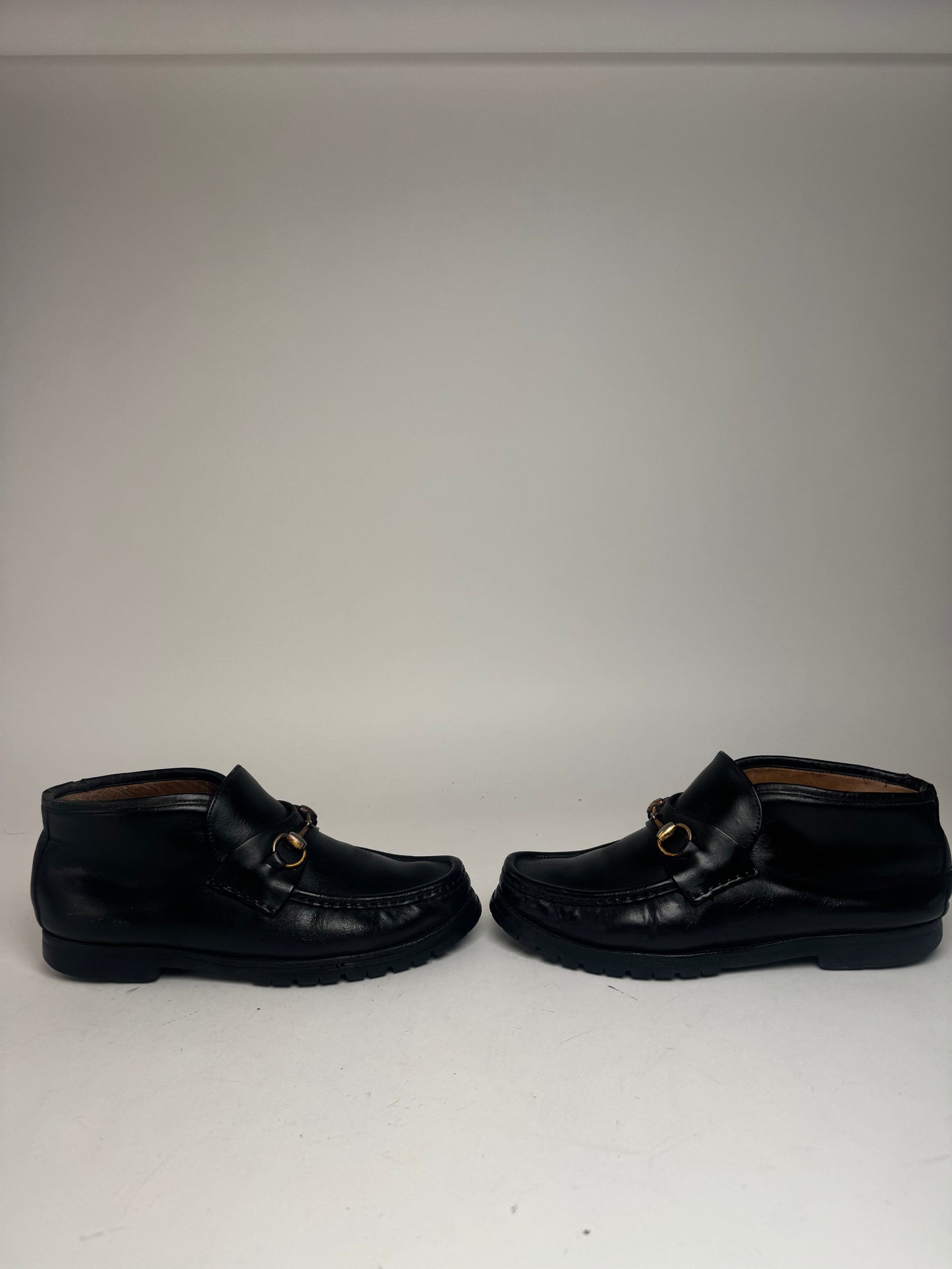 Vintage Gucci Leather Boots Black EU41