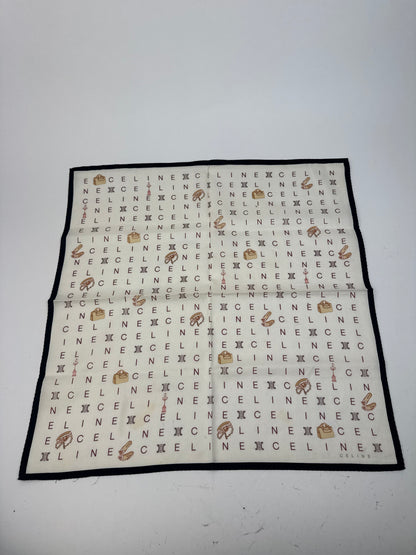 Vintage Celine Scarf white