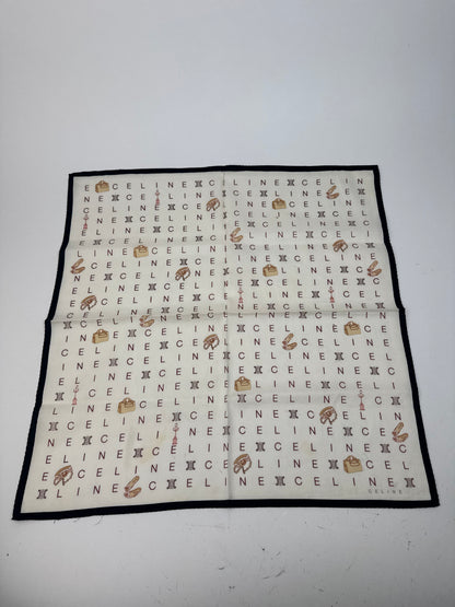 Vintage Celine Scarf white