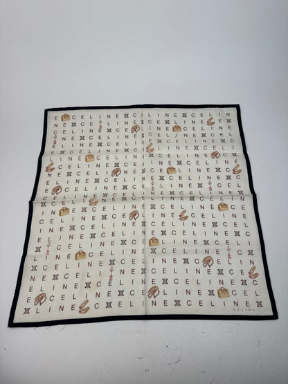 Vintage Celine Scarf white