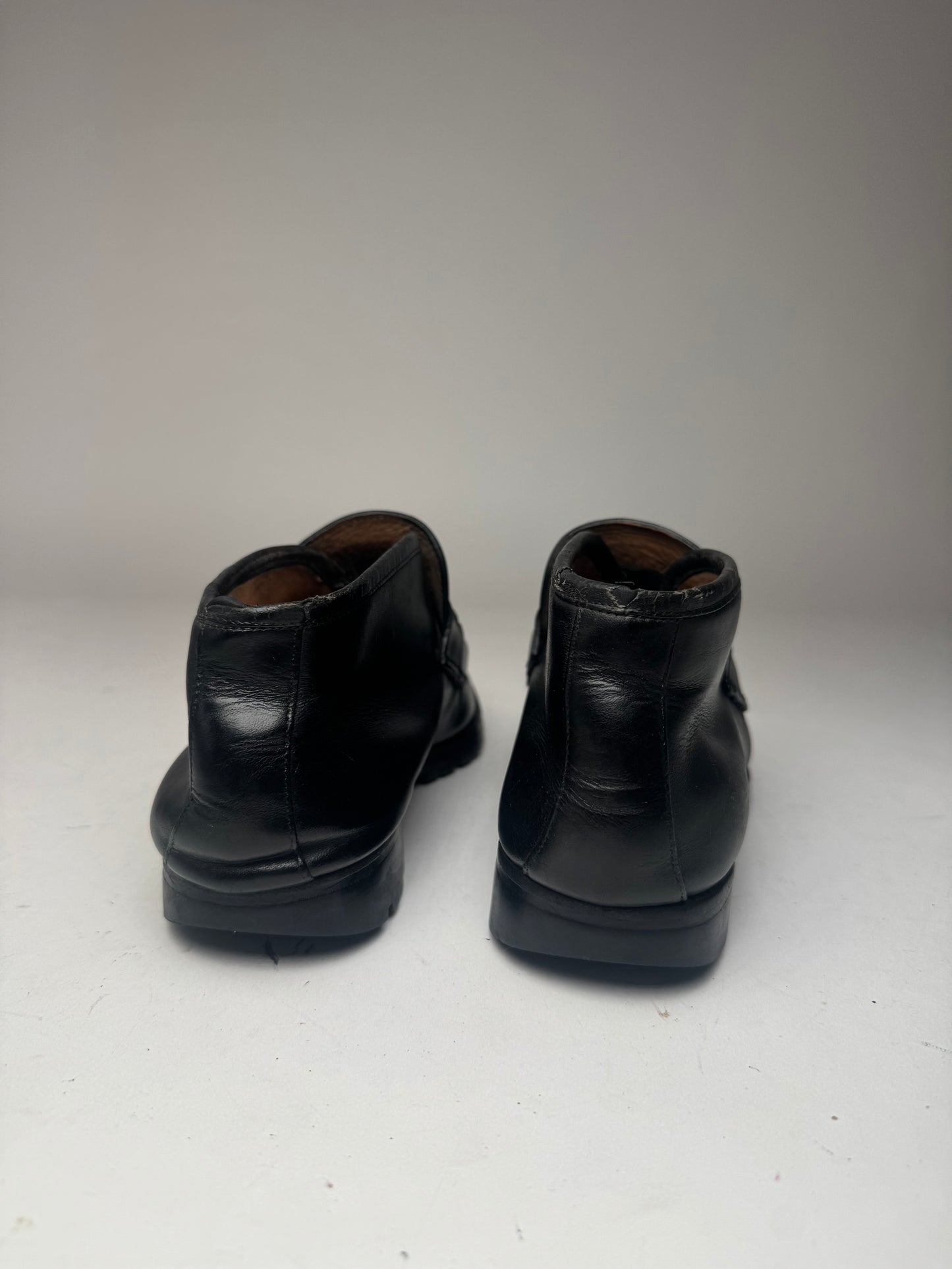 Vintage Gucci Leather Boots Black EU41